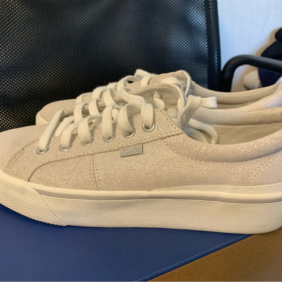 Keds Jump Kick Duo Sneakers - Metallic Silver 8M - Picture 1 of 11